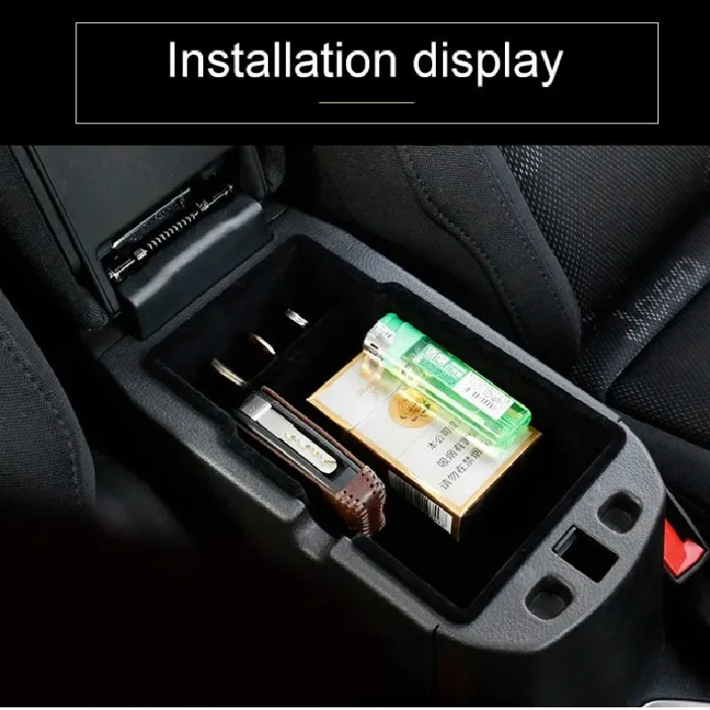 For Jeep Renegade 2015~2024 Car Armrest Hidden Case New Upgraded ABS Material Black Storage Box For A Neat And Tidy Car Interior