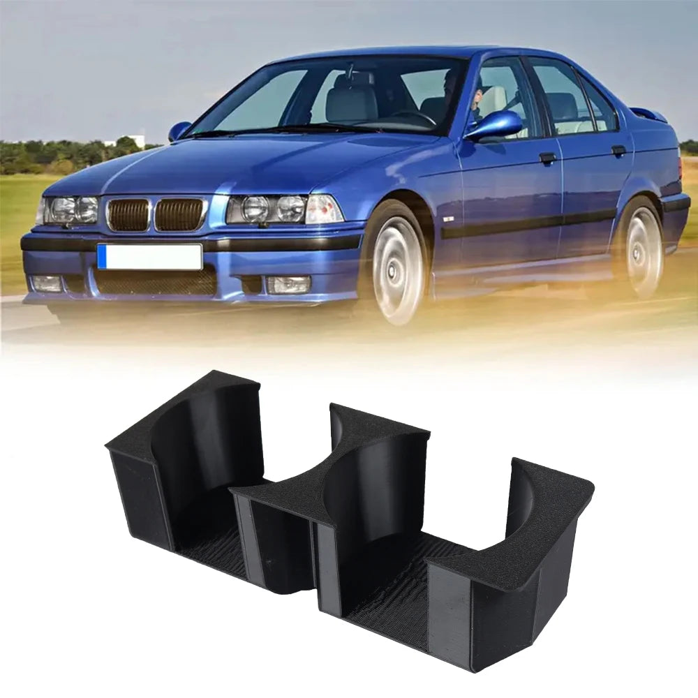 Car Cup Holder Vehicle Storage Box With Beverage Coffee Cup Holder  For BMW E36 Dual Cup Holder Automotive Storage Accessories