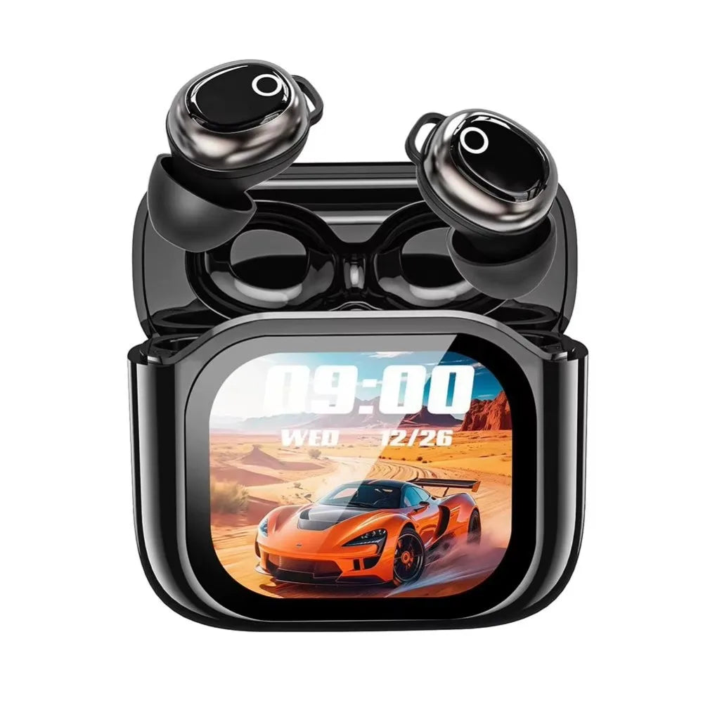 New Wireless Wireless Bluetooth Earphones With Screen Heavy Bass Sports Earbuds Bluetooth AI Translation Music Earbuds Running