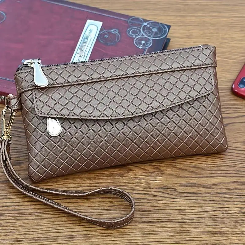 Premium Multi Zipper Wristlet Bag For Phone & coin, Handbag