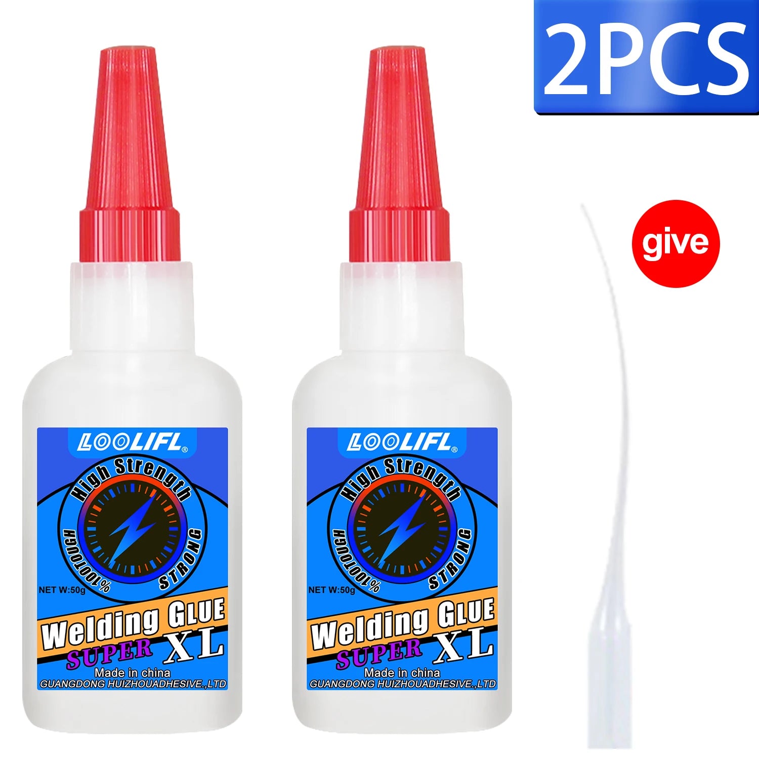LOOLIFL50g High Strength Welding Oily Super Glue Universal Clear Non-Marking Repair Adhesive Instant Glue Strong Fast SuperGlue