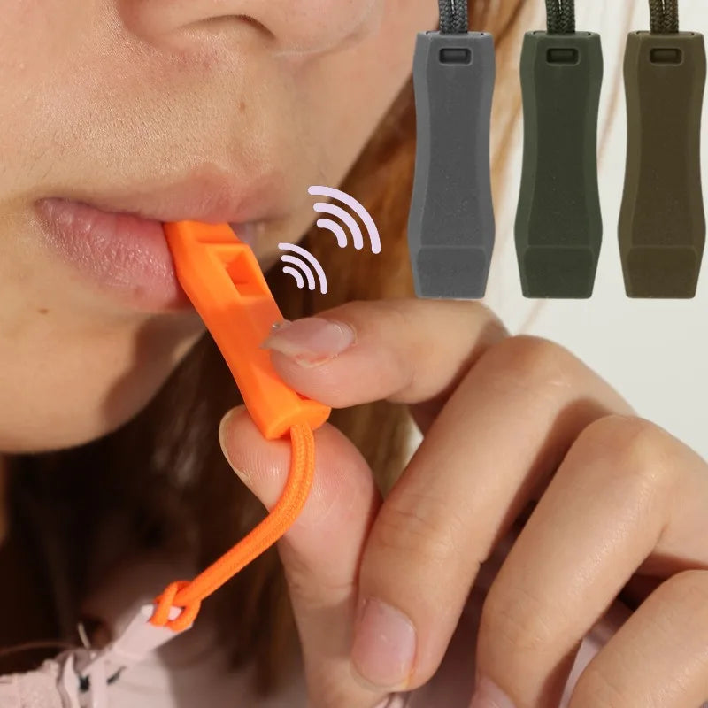 Outdoor Survival Whistle Camping Hiking Rescue Emergency Whistle Diving Football Basketball Match Whistle Anti Loss Clip 1-50pcs