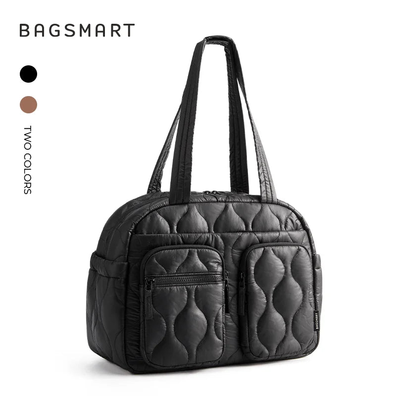 BAGSMART Travel Tote Bag Large Capacity Carry on Luggage Handbag Weekend Overnight Sports Bags for Women