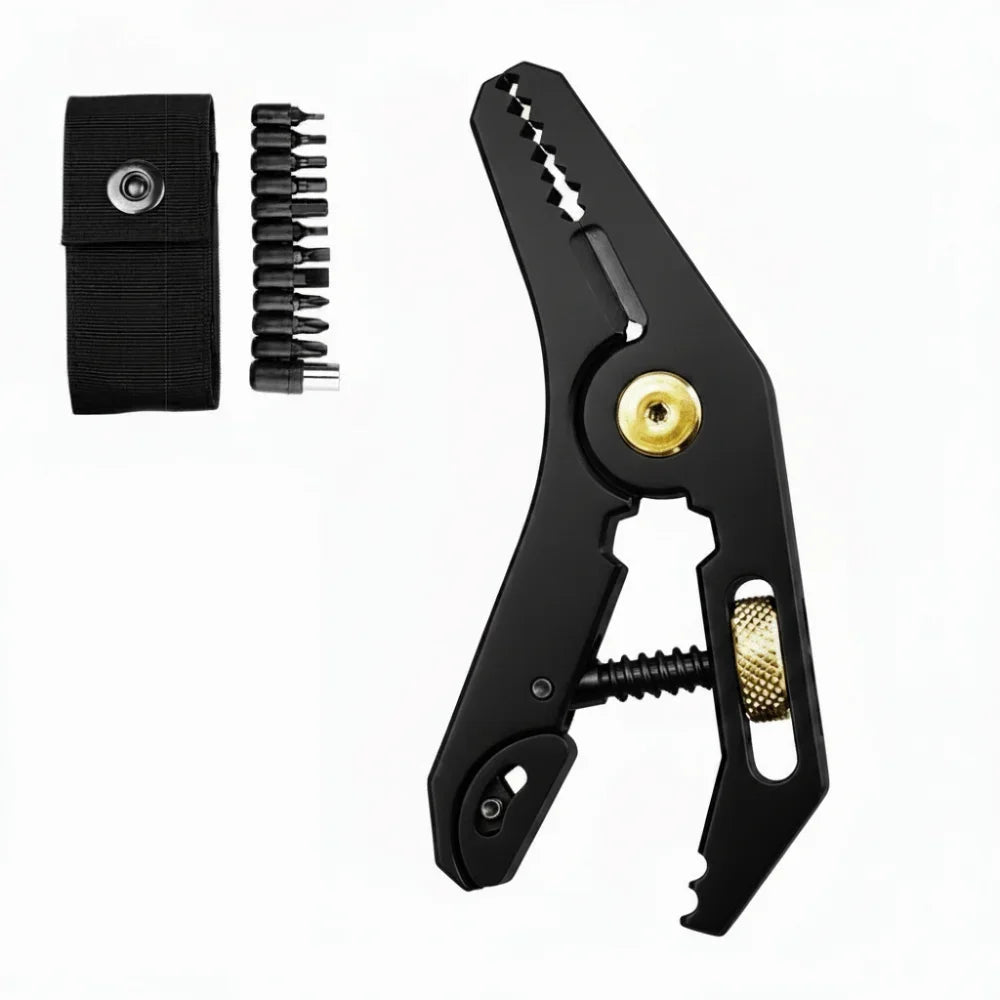 Parallel Wrench 5 in 1 Multi-tool Hex Screwdriver Pliers Electrical Disconnect Pliers Clamp Portable Bottle Opener