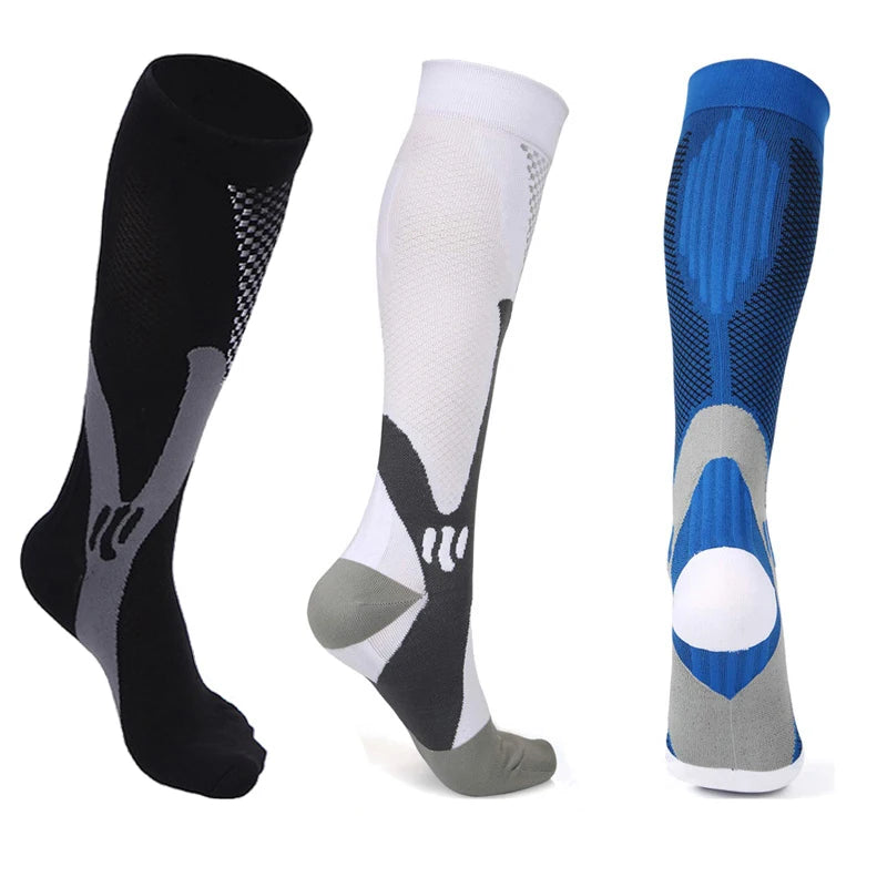 Compression Socks Travelers Socks Football Soccer Thigh Long Tube Unisex Outdoor Sports Nurses Stockings For Men Women