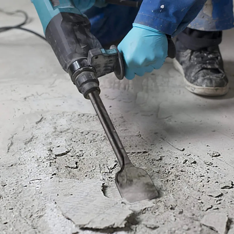 SDS MAX Shank Slotting Flat Chisel Steel Silver Impact Drill Bit Wear-resistant High Hardness Electric Hammer Drill Bit