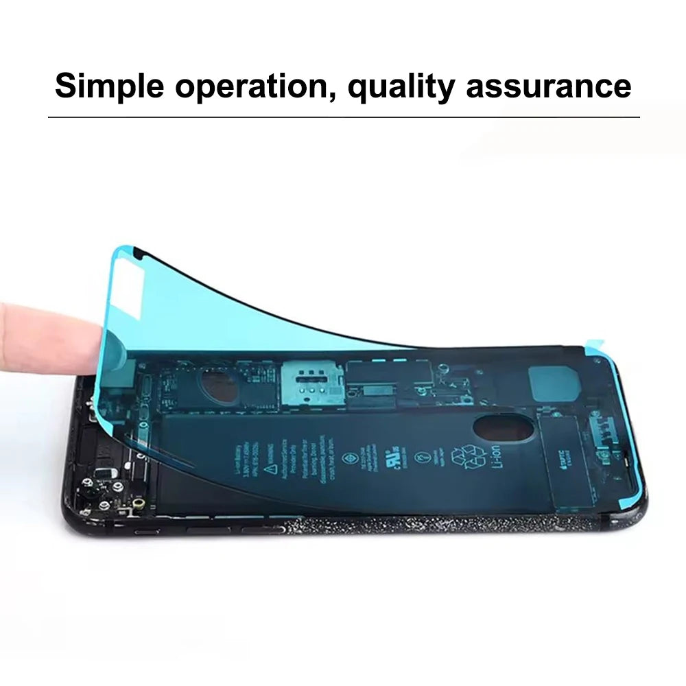 10Pcs LCD Display Front Side Waterproof Seal Stickers for iPhone 6/7/8/X/XS/XR/11/12/13/14/15 - Adhesive Protection Seals