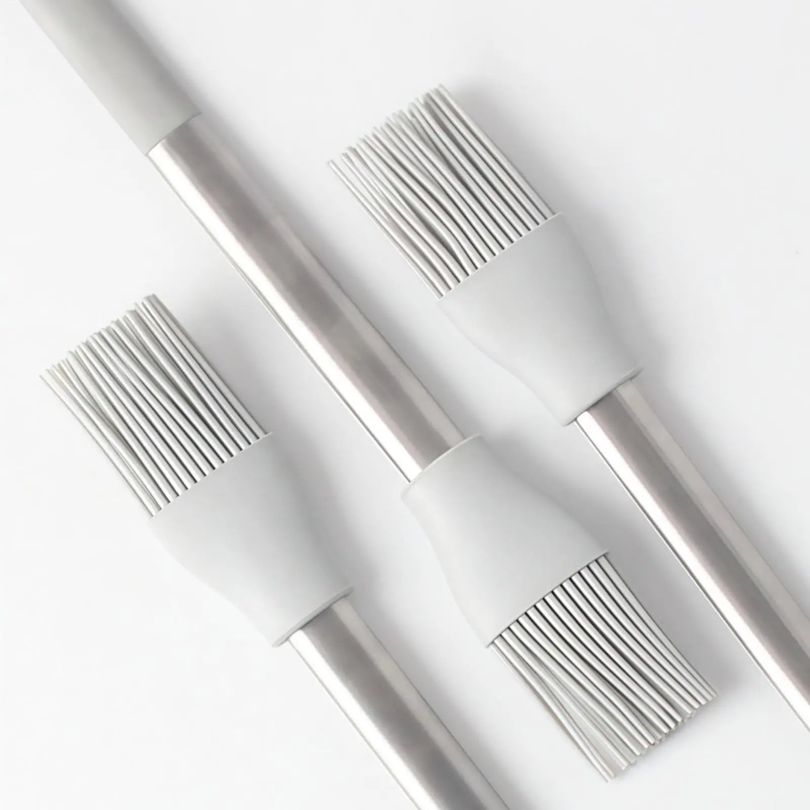 Soft Bristle Silicone Basting Brush Heat Resistant Anti-Scald Food Brush for Butter Grease Marinade Home Kitchen BBQ