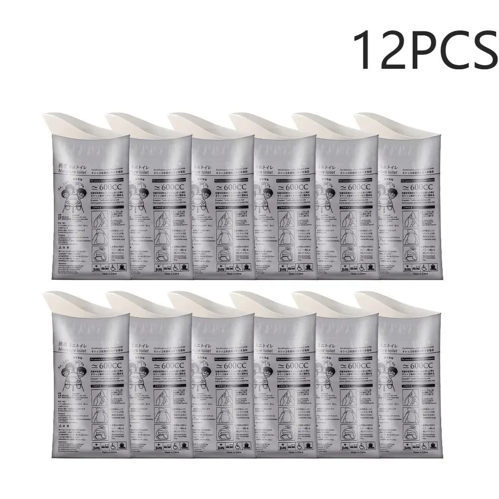 4-20PCS Outdoor Emergency Urine Bags 600ml Disposable Travel Mobile Toilet Portable Urinal Bag for Female Baby Male Vomiting Bag