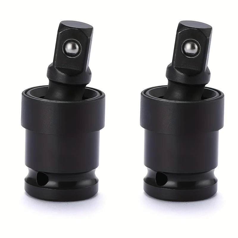 1/2 Inch Drive Universal Joint Socket Adapter, 360° Swivel Steel Ball Impact Socket for Electric Wrench Efficiency Enhancement,