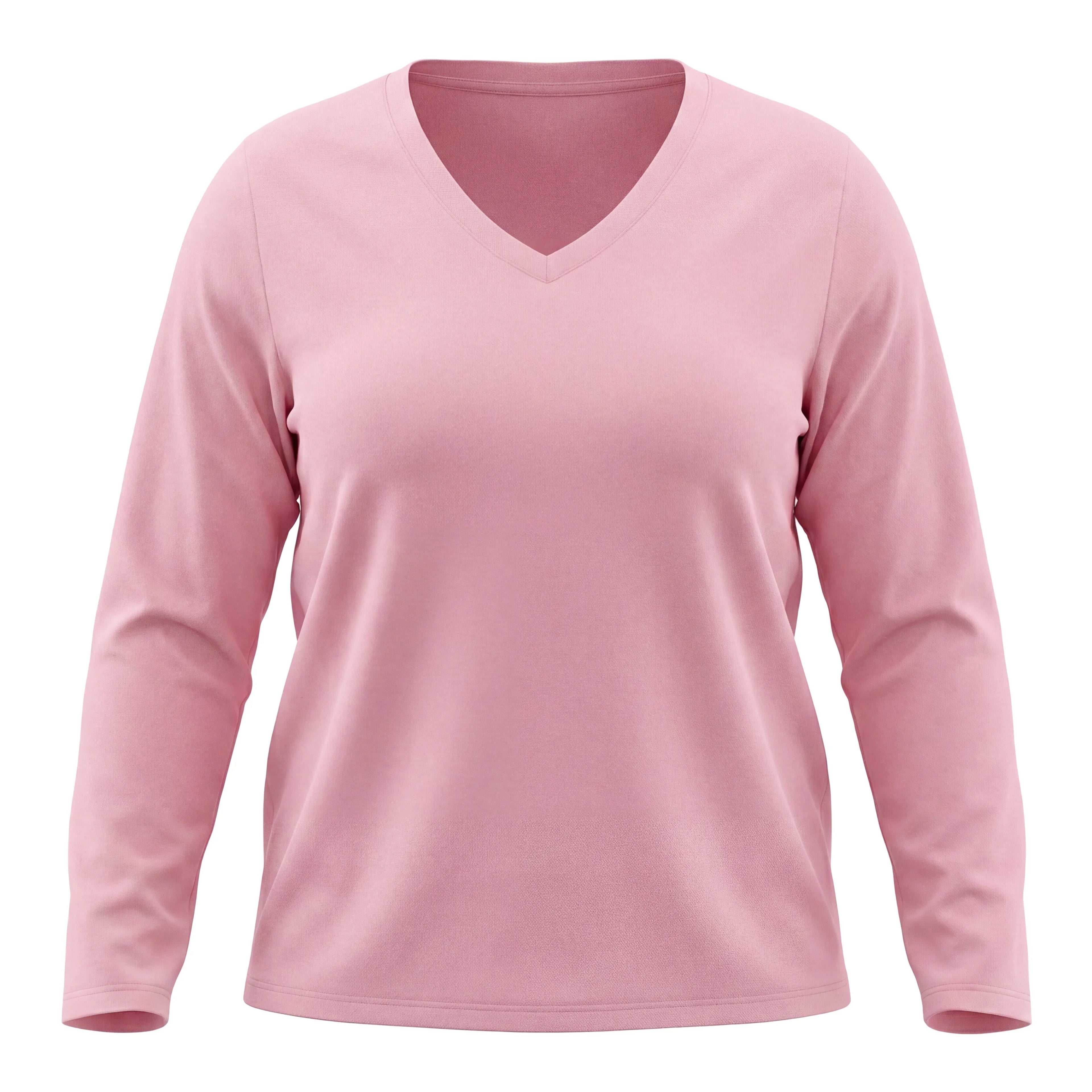 Gadinus Plus Size Women's V Neck Long Sleeve T Shirt Casual Loose Fit Basic Top