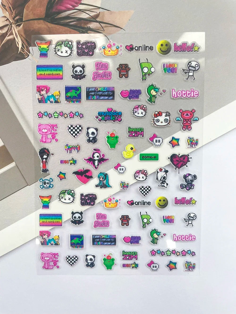 Pvc Super Mini Sanrio Hellokitty Delicious Food Luggage Tags Stickers Nail Art Durable Waterproof Diy Loptop Skateboard Guitar