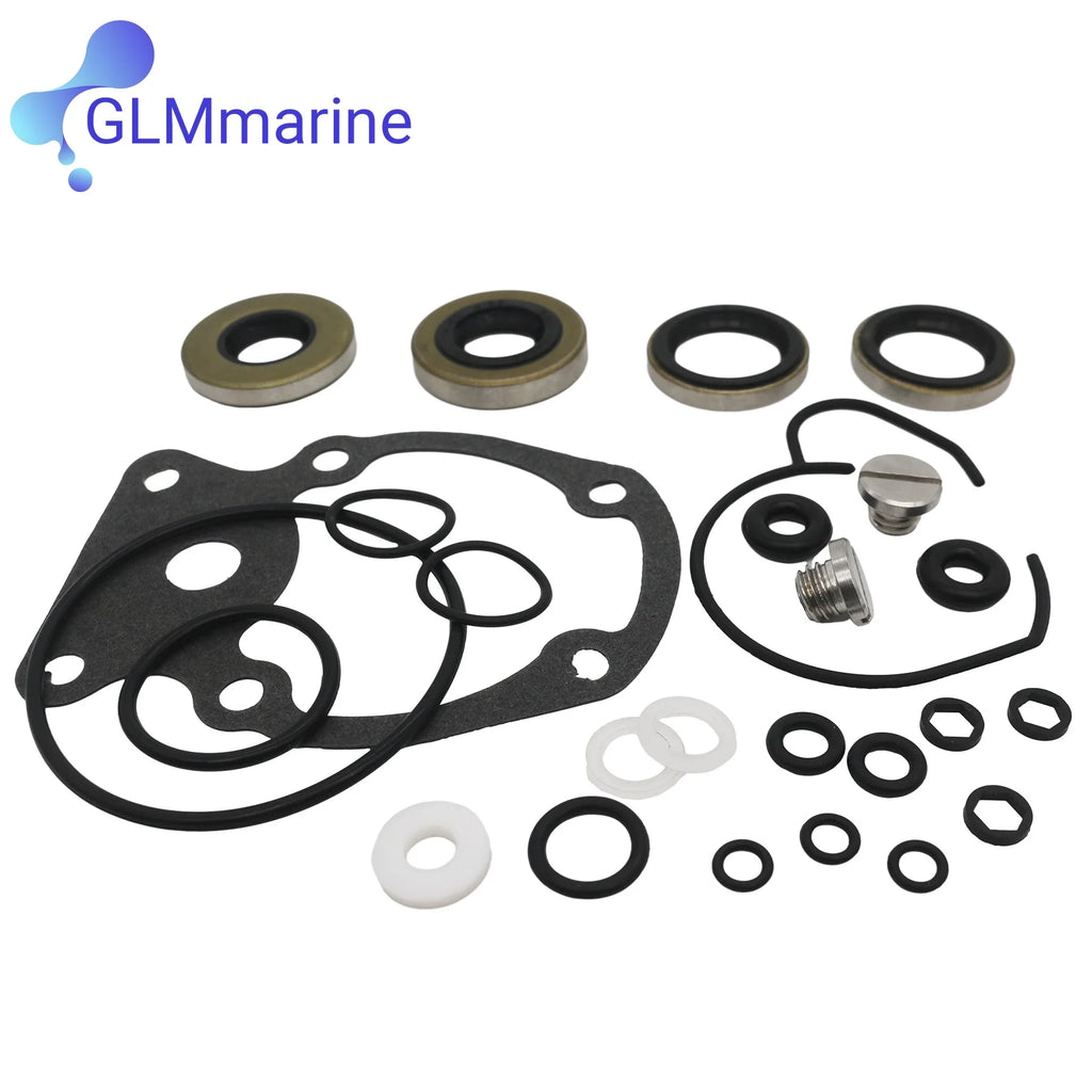 Lower Unit Gear Case Seal Kit 396351 for Evinrude Johnson 20 25 30 35 HP 1977-2005 Outboard Engine 0396351 18-2658