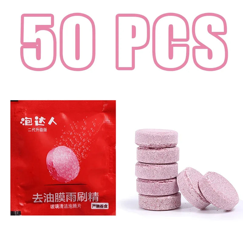 Solid Car Windshield Cleaner Effervescent Tablets Windscreen Window Glass Dust Wiper Car Cleaning Tool Car Accessories