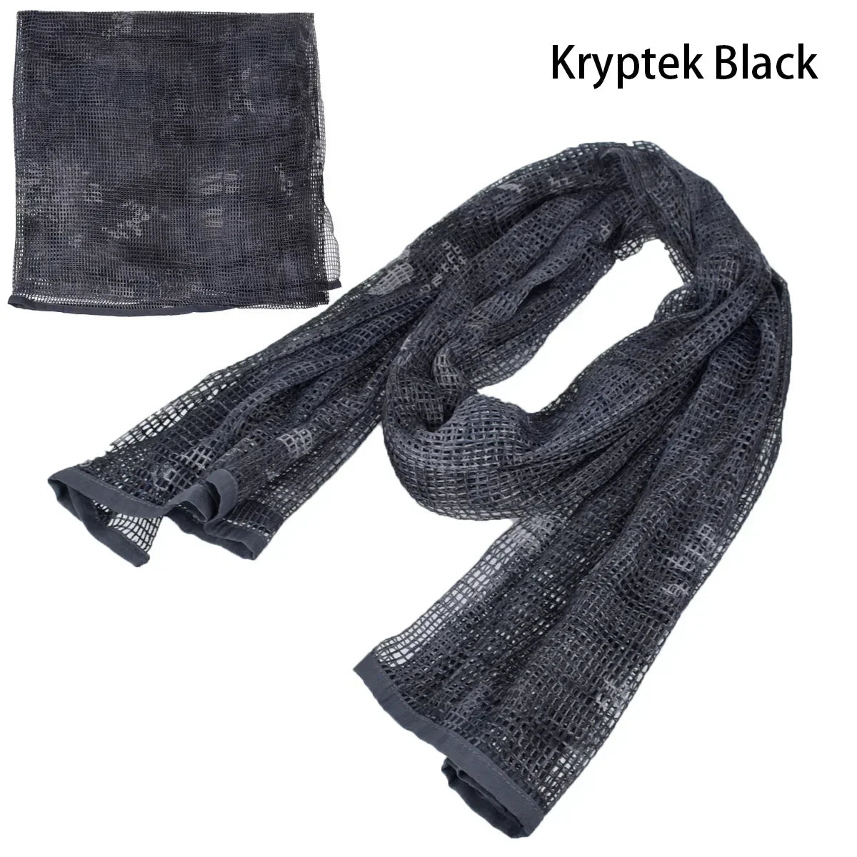 Camouflage Netting Scarf Sniper Veil Camo Mesh Face Scarf Veil Shemagh Head Wrap for Outdoor Camping Hiking Hunting Scarves