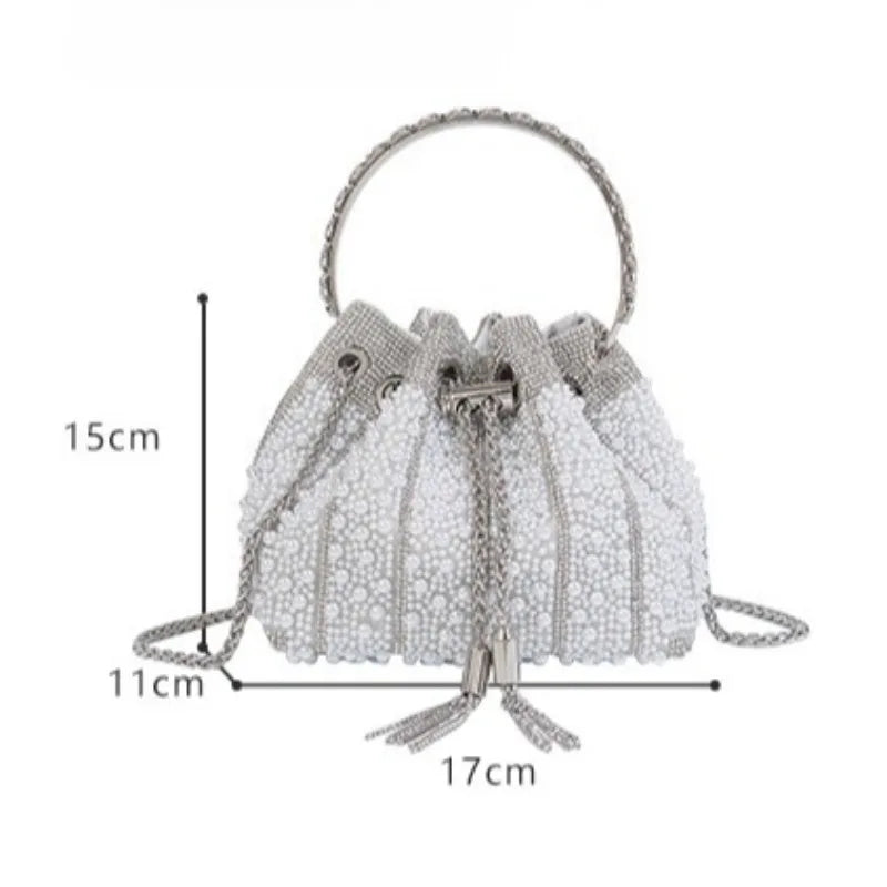 Luxury Designer Women Handbag Glitter Shiny Diamond Clutch Purse Wedding Party Banquet Bag Crystal Rhinestones Evening Bag