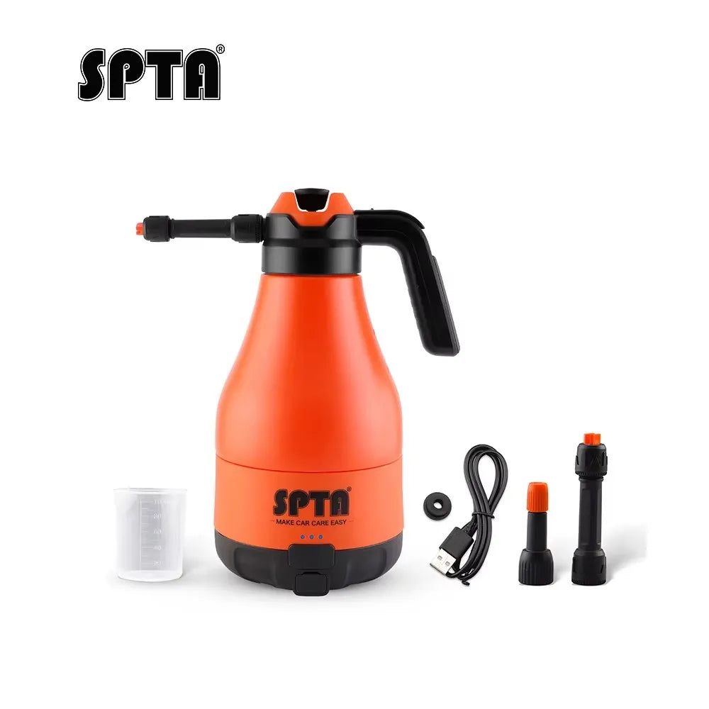 SPTA Cordless Car Wash Sprayer 8.4V 1.8L Foam Spray Special Device Watering Can Manual Pneumatic Corrosion Resistant Acid Alkali