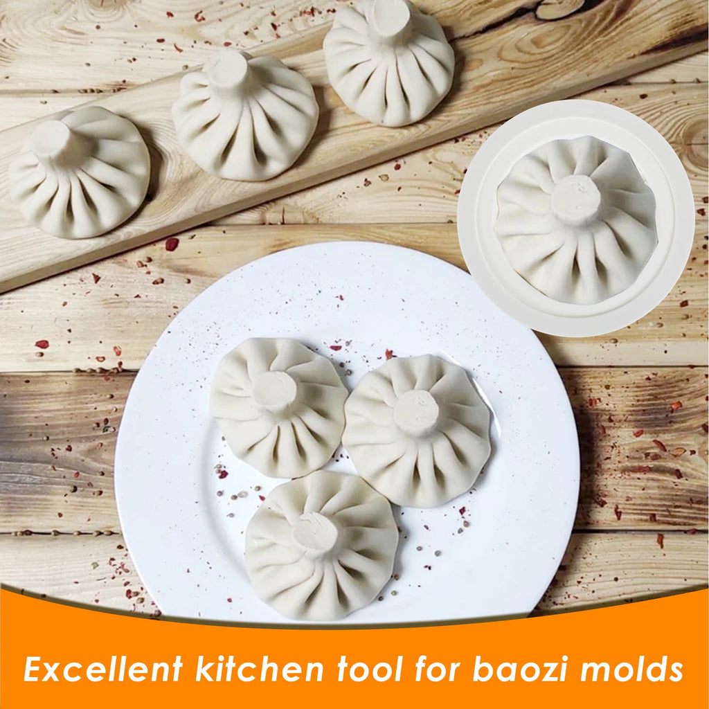 Flower Shaped Baozi Making Mould Flower Type Steamed Bun Simple Self-made Mold for DIY Kitchen Mold Handbanary Baozi Bun Mold