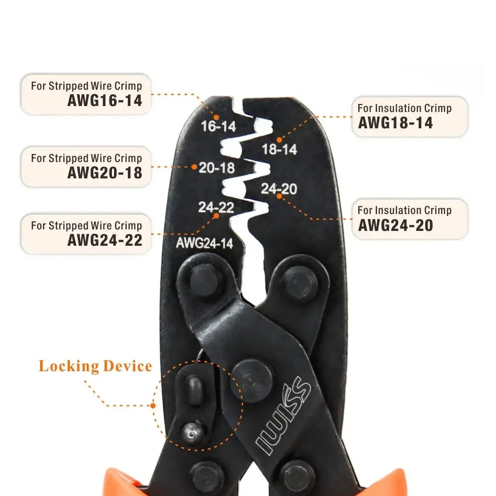 IWS-1424A /1424B crimping Plier for Molex Style DELPHI AMP TYCO Terminals Crimper Automotive Terminal Crimp Wiring Harness Tool