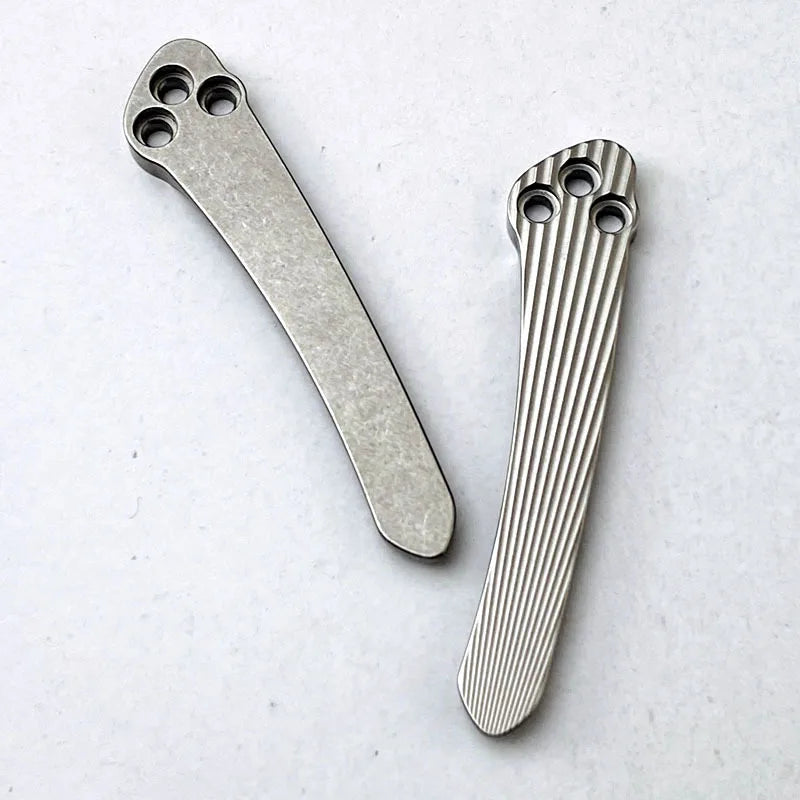6 Types Custom Hand Made Knife Titanium Deep Carry Pocket Clip Clamp for Spyderco Paramilitary2 C81 PARA3 G10 Police C10 Knives