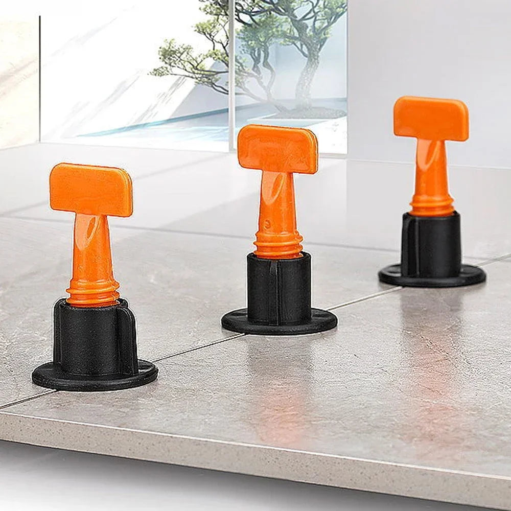 11-1202PCS Floor Ceramic Tile Leveling System Clips Set Leveler Adjuster Tile Wall Laying Tools Locator Spacer Construction Tool