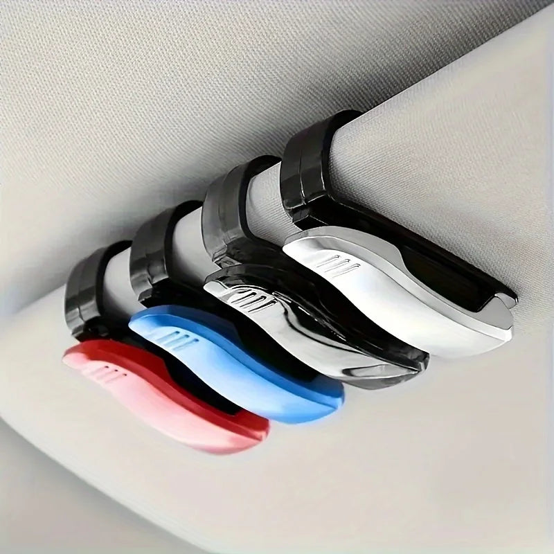 Universal Car Auto Sun Visor Glasses Box Sunglasses Clip Card Ticket Holder Fastener Pen Case Eyeglasses Clips Accessories