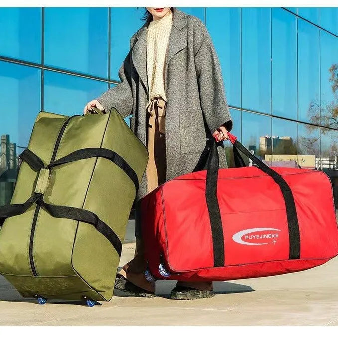 Cheap Air Travel Large Capacity Backpack Luggage Bag with Wheels Moving Packing Bag for Work Travel Bag Leisure Scene