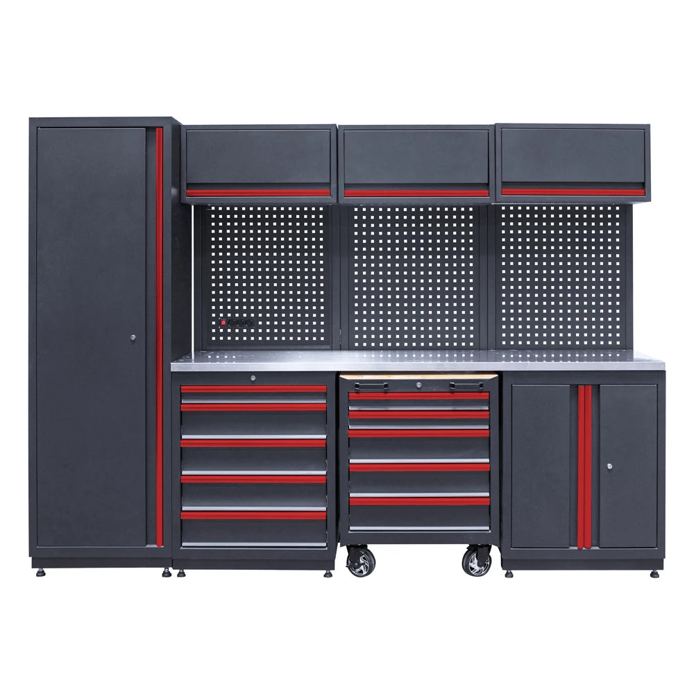 GATmatic Modular Garage Wall Storage System Heavy Duty Metal Tool Cabinet Wholesale Workshop Workbench Organization