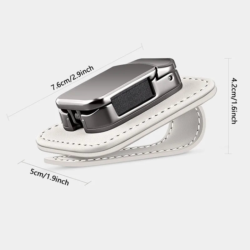 Luxury car zinc alloy glasses storage clip, sun visor, universal multifunctional glasses ticket clip, interior practical accesso