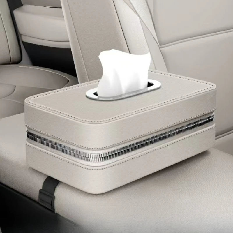 Universal Car Seatback Tissue Box Napkin Storage Case Paper Towel Bag Accessories hanging type car interior supplies
