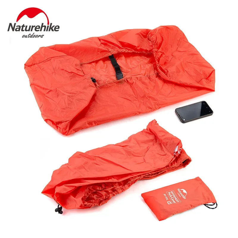 NatureHike 20~75L Bag Cover Waterproof Rain Cover For Backpack Camping Hiking Cycling School Backpack Luggage Bags Dust Covers