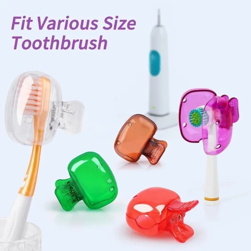 1-8PCS Portable Toothbrush Storage Clip Travel Essential Protective Cover - Durable Toothbrush Case for On-the-Go Hygiene C785