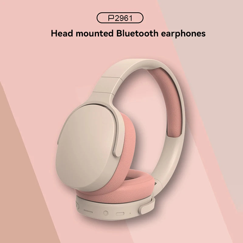 P2961 Wireless Bluetooth Headphones HiFi Stereo  Noise Cancelling Headsets Sport Gaming Music Earphones With Mic 2026 NEW