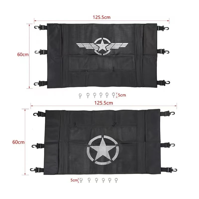 Rear Trunk Curtain Cover Storage Bag, Luggage Trunk Fabric Net , Suitable for Suzuki Jimny JB74 2019 2020 2021
