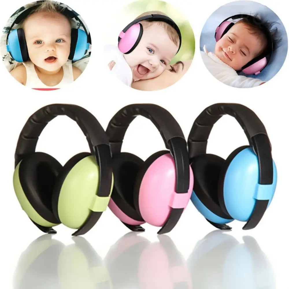 1Pc New Anti-Noise Baby Ear Protection Earmuffs Headphones for Baby Sleep & Travel Ear Protection with Stretchable Design