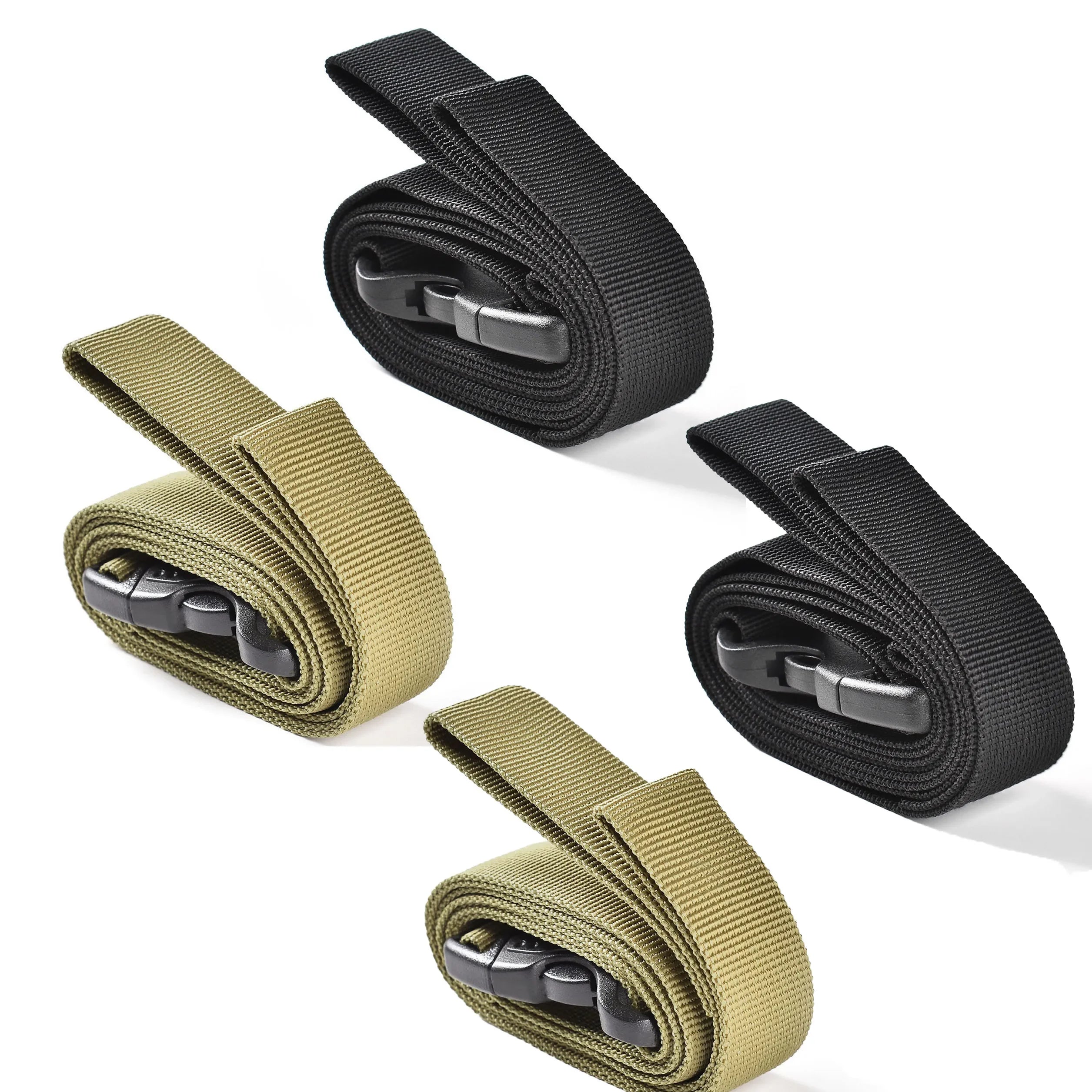 2/4Pcs Outdoor Travel Tied Belt Durable Nylon Cargo Tie Down Luggage Lash Belts Strap Camping Hiking Cargo Storage Straps Buckle