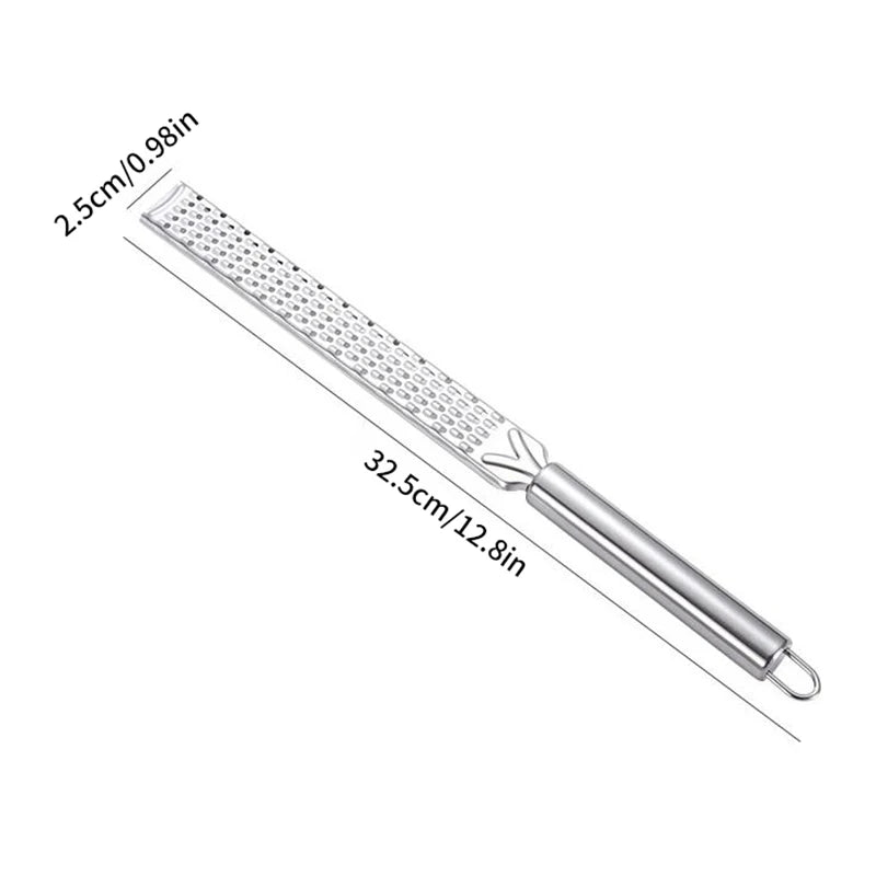 1PCS Home Stainless Steel Cheese Lemon Grater Cheese Grater Chocolate Lemon Fruit Long Grater Kitchen Gadgets