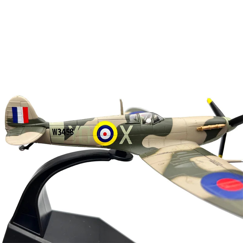 1:72 1/72 Scale WWII British Spitfire Fighter Plane Diecast Metal Airplane Aircraft Ornament Model Gift