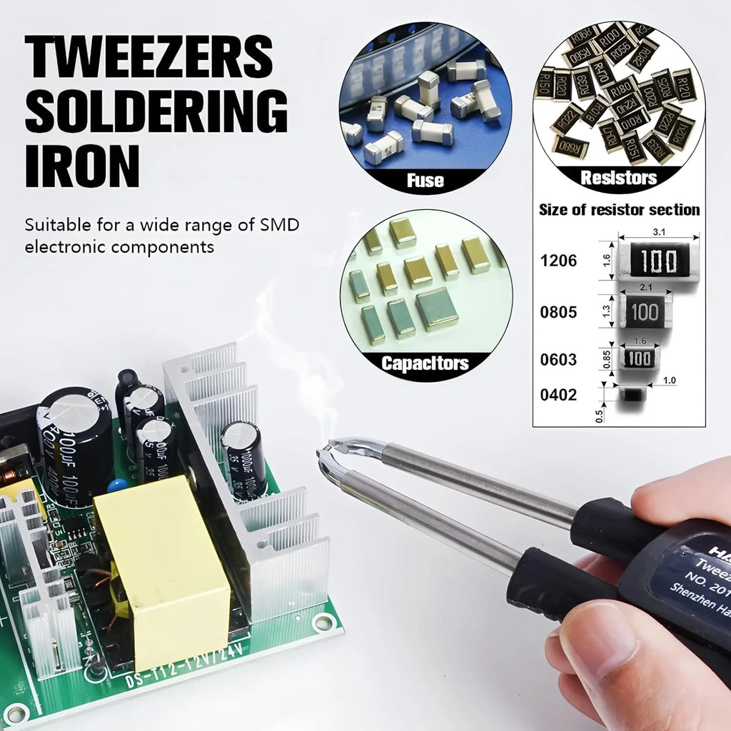 T12 Soldering Station Tweezers Handle For Handskit STM 32 Soldering Station Temp Adjust MotoClean Home Electronics Repair Tool