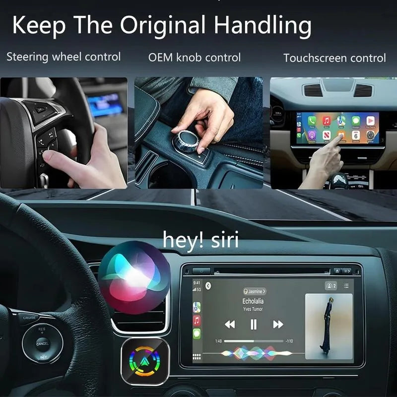 Wireless Carplay & Android Auto Adapter,Convert Vehicle's Wired CarPlay/AA to Wireless, for iOS 10+/Android 11+ & Cars from 2016