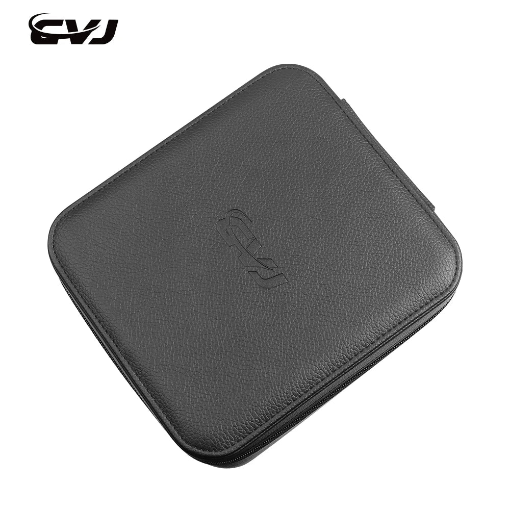 CVJ FlexCore Adjustable PU Organizer Earphones Case 185mm*165mm*73mm Large Earphones case