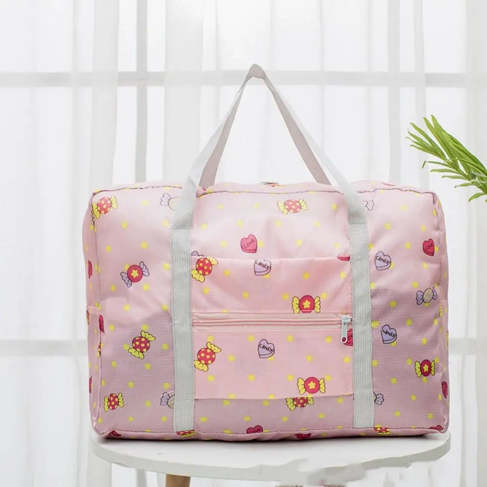 Foldable Travel Bag Tote Bag Large Capacity Oxford cloth Luggage Bag Waterproof Clothes Organizer Bag