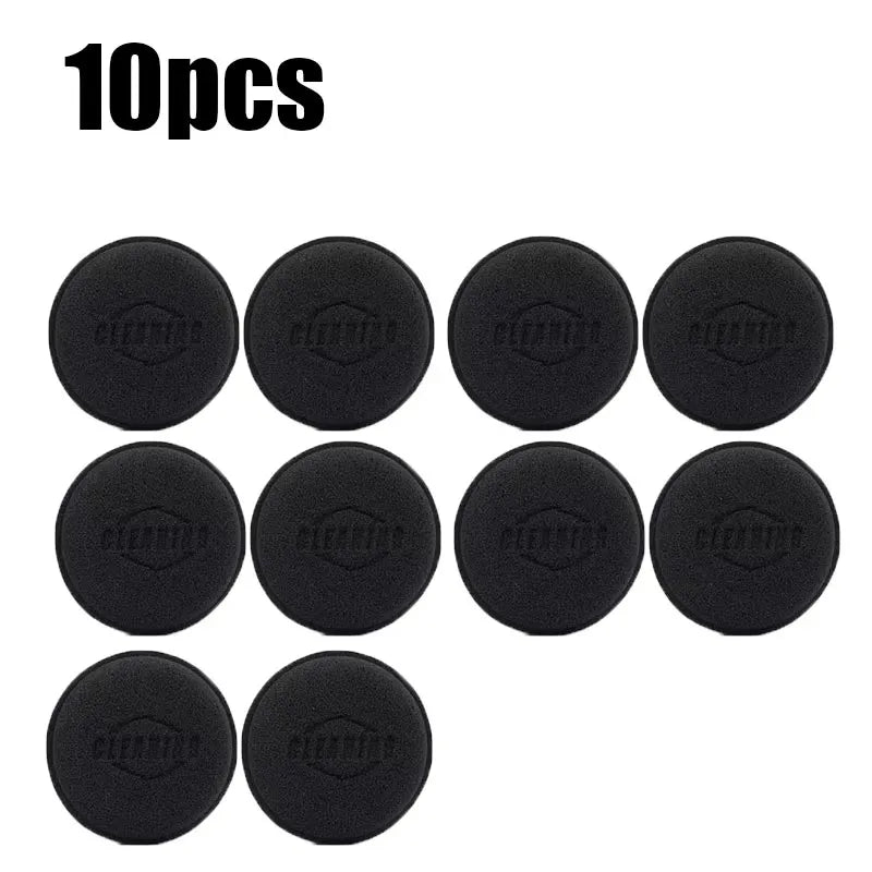 5/10pcs Car Foam Sponge Wax Applicator Cleaning Detailing Pads Car Waxing Polishing Pad Home Car Wash Care 10cm Car Cleaning Kit