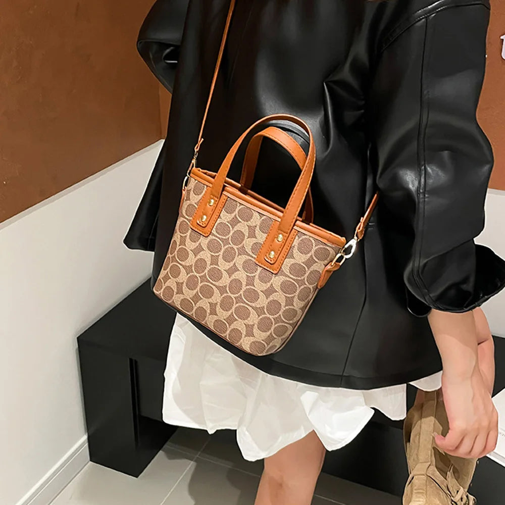 Fashion Texture Trendy Bag for Women 2025 Autumn New Fashion Crossbody Bag Korean Edition Instagram Handbag Bucket Bag