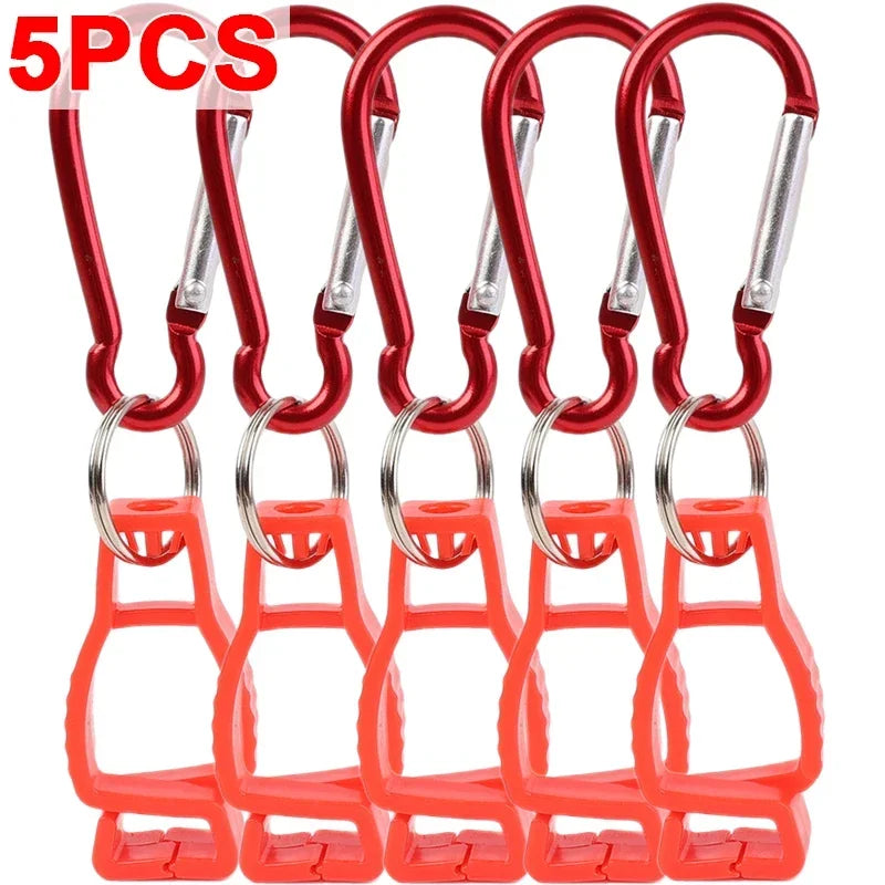 Glove Clips for Work Glove Holders Glove Belt Clip Outdoor Clip Anti Loss for Hiking Climbing Skiing Camping Gear Accessories