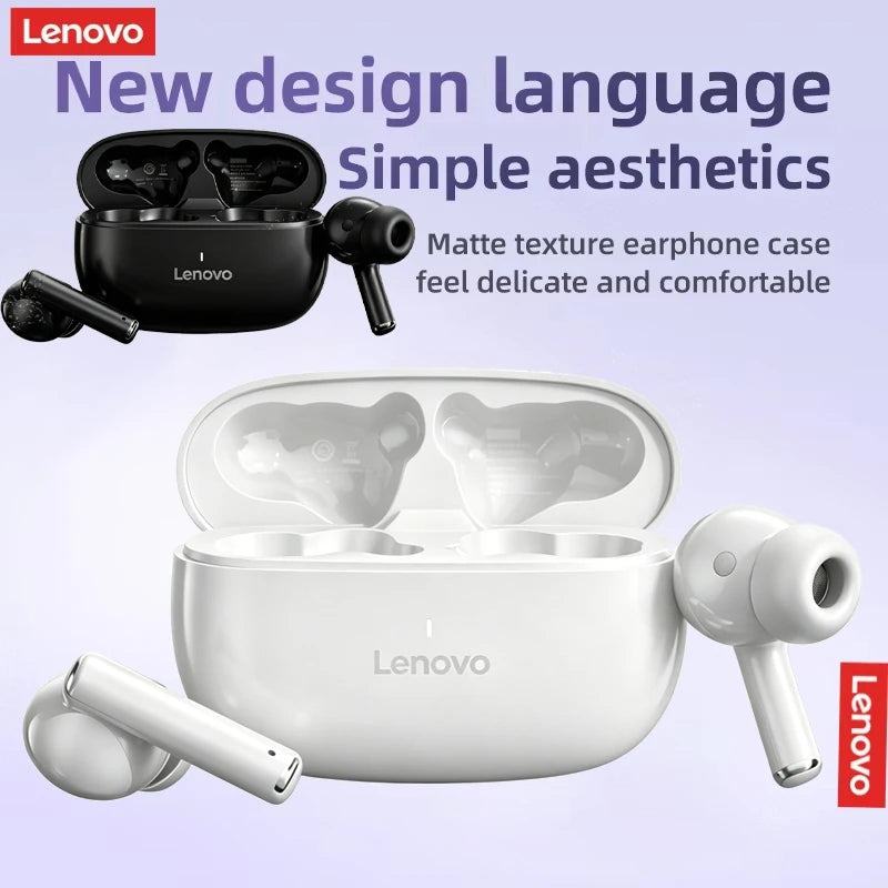 Lenovo TA210 Wireless Bluetooth 5.4 Headset Long Battery Life Sports Ear Clip Earphones HIFI Stereo Noise Cancelling Headphones