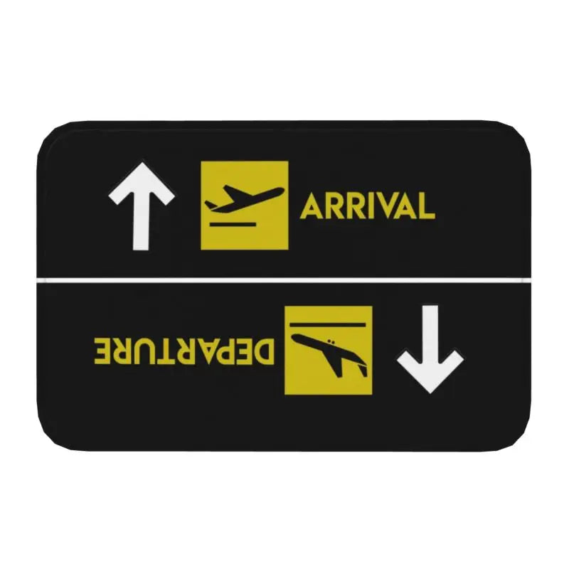 Pilot Captain Stripes Front Door Mat Anti-Slip Outdoor Quick Dry Aviation Airplane Doormat Floor Bath Entrance Rug Carpet