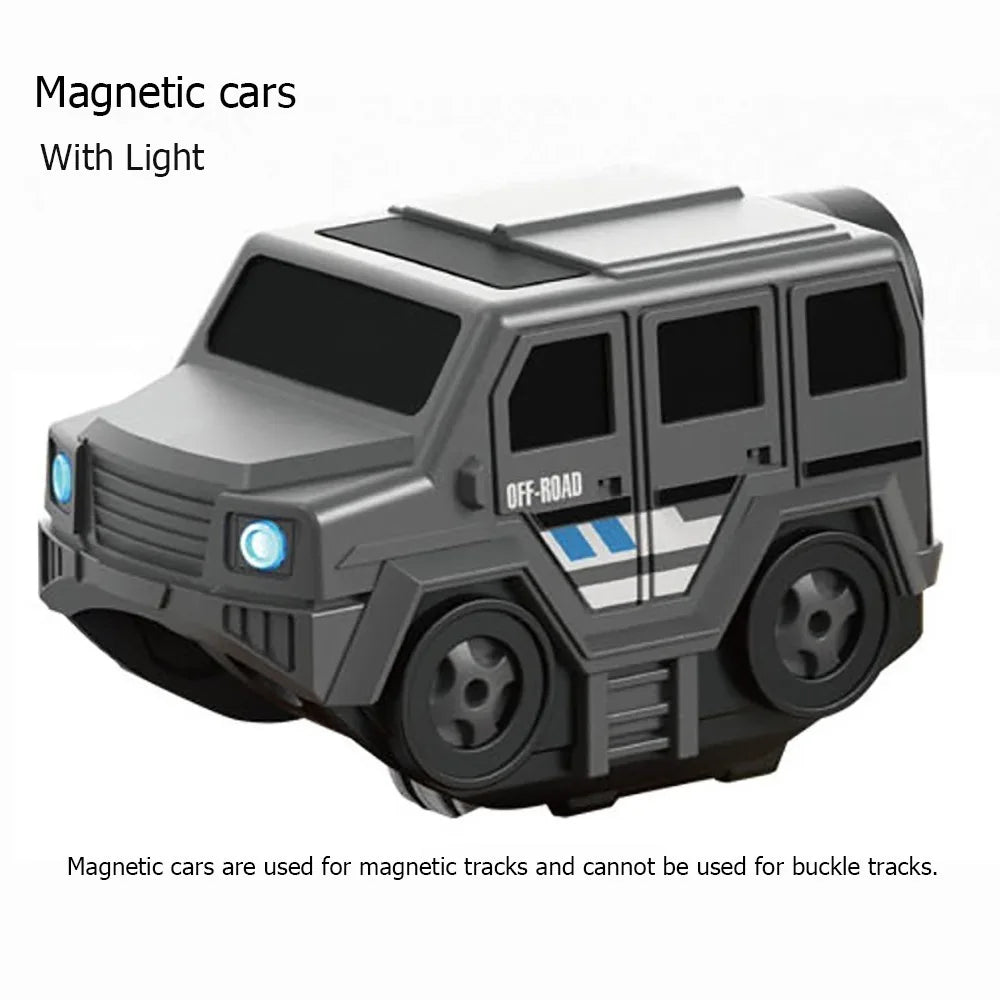 Fun Plastic Magnetic Tracks Train Smooth Steady Driving Intelligent Toy Railway Track Toys Small Train Kids Toy