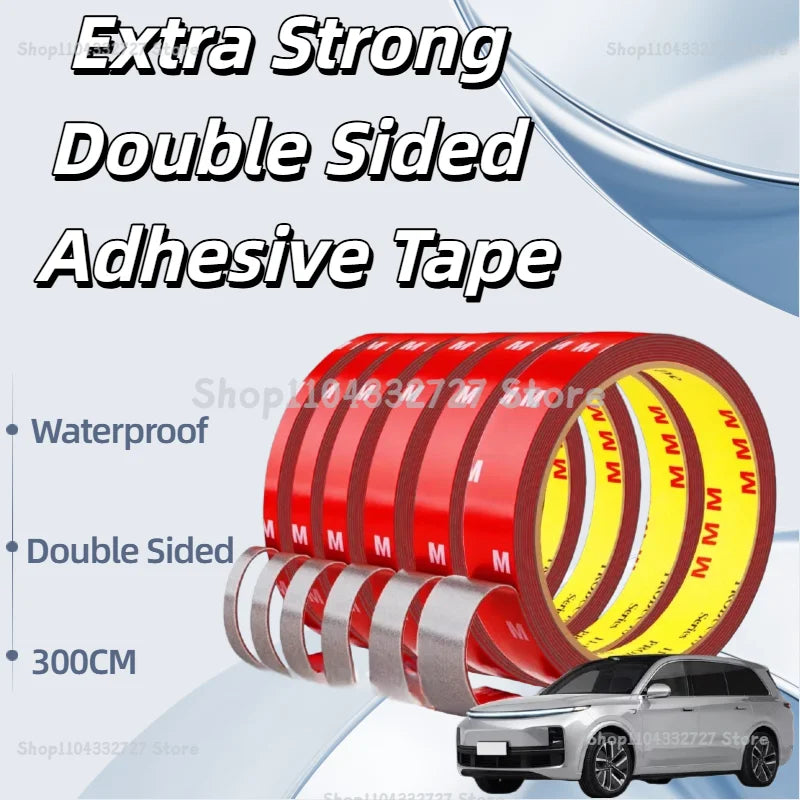 300CM Extra Strong Double Sided Tape Adhesive Car Special Tear Off Without Leaving Traces High Viscosity Mounting Fixing Sticky