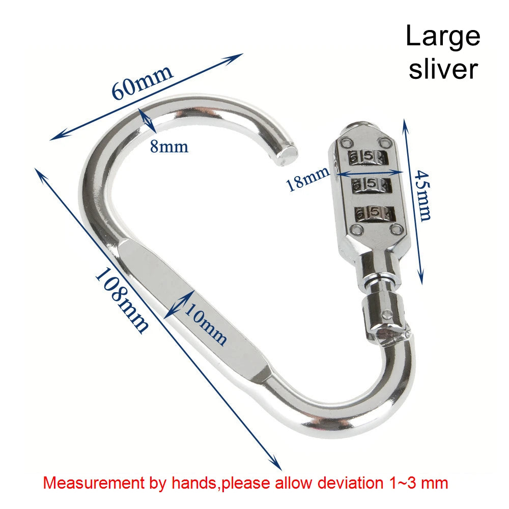 Code Number Lock 3 Digit Dial Combination Padlock Luggage Zipper Bag Backpack Handbag Suitcase Drawer Outdoor Firm Durable Locks
